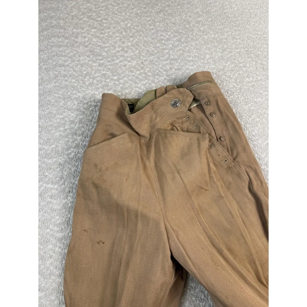 Vintage Over The Top Riding Togs Brown‎ Breeches Jodhpurs Suede Knee Patches